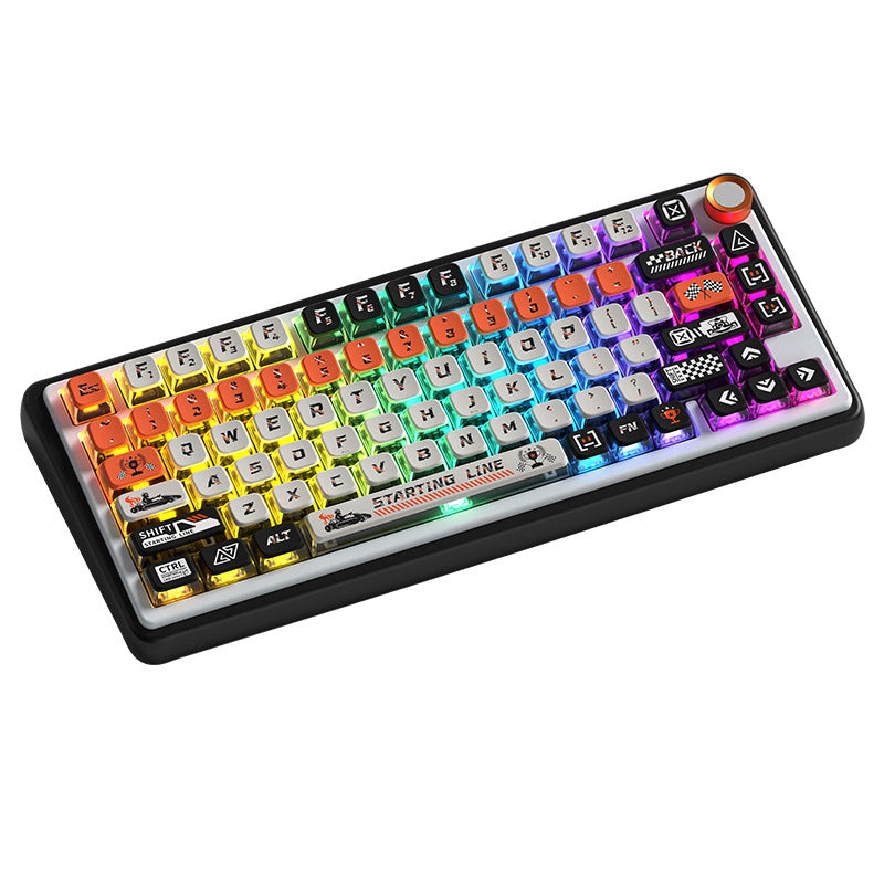 Limited Edition Starting Line Themed Keycaps Set, Side-Lit Keycaps, MSA Keycaps for Mechanical Keyboard