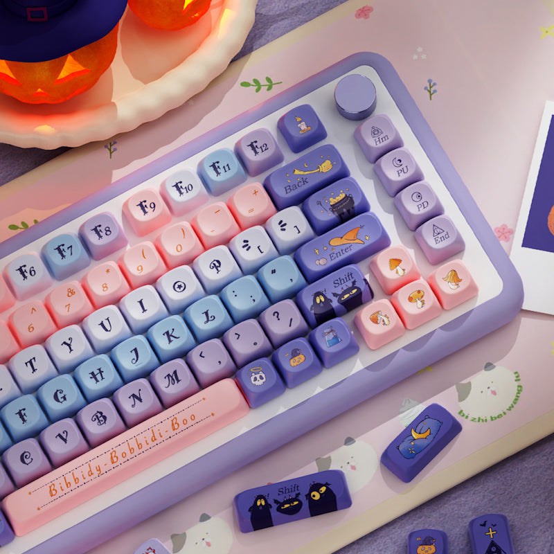 Limited Edition Apprentice Witchling(見習い魔嬢) Keycaps Set, Magic Inspired MOA Keycaps for Mechanical Keyboard