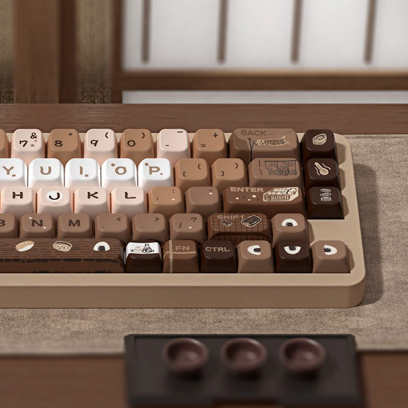 Limited Edition Sushi Themed Keycaps Set, Cute Food Inspired MDA/Cherry Keycaps for Mechanical Keyboard
