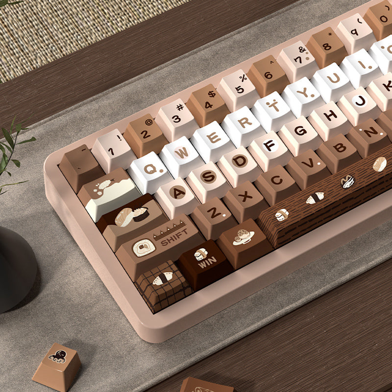 Limited Edition Sushi Themed Keycaps Set, Cute Food Inspired MDA/Cherry Keycaps for Mechanical Keyboard