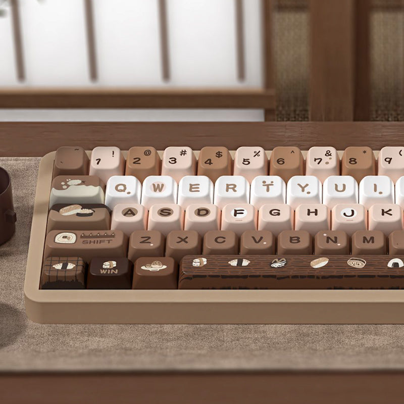 Limited Edition Sushi Themed Keycaps Set, Cute Food Inspired MDA/Cherry Keycaps for Mechanical Keyboard