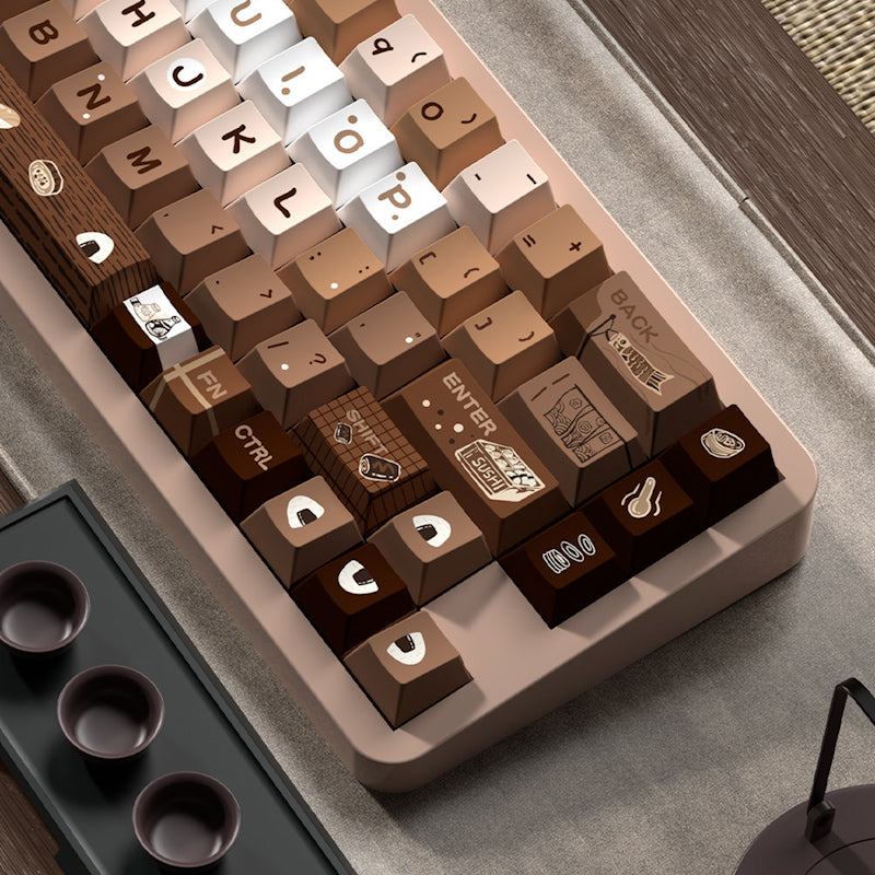 Limited Edition Sushi Themed Keycaps Set, Cute Food Inspired MDA/Cherry Keycaps for Mechanical Keyboard