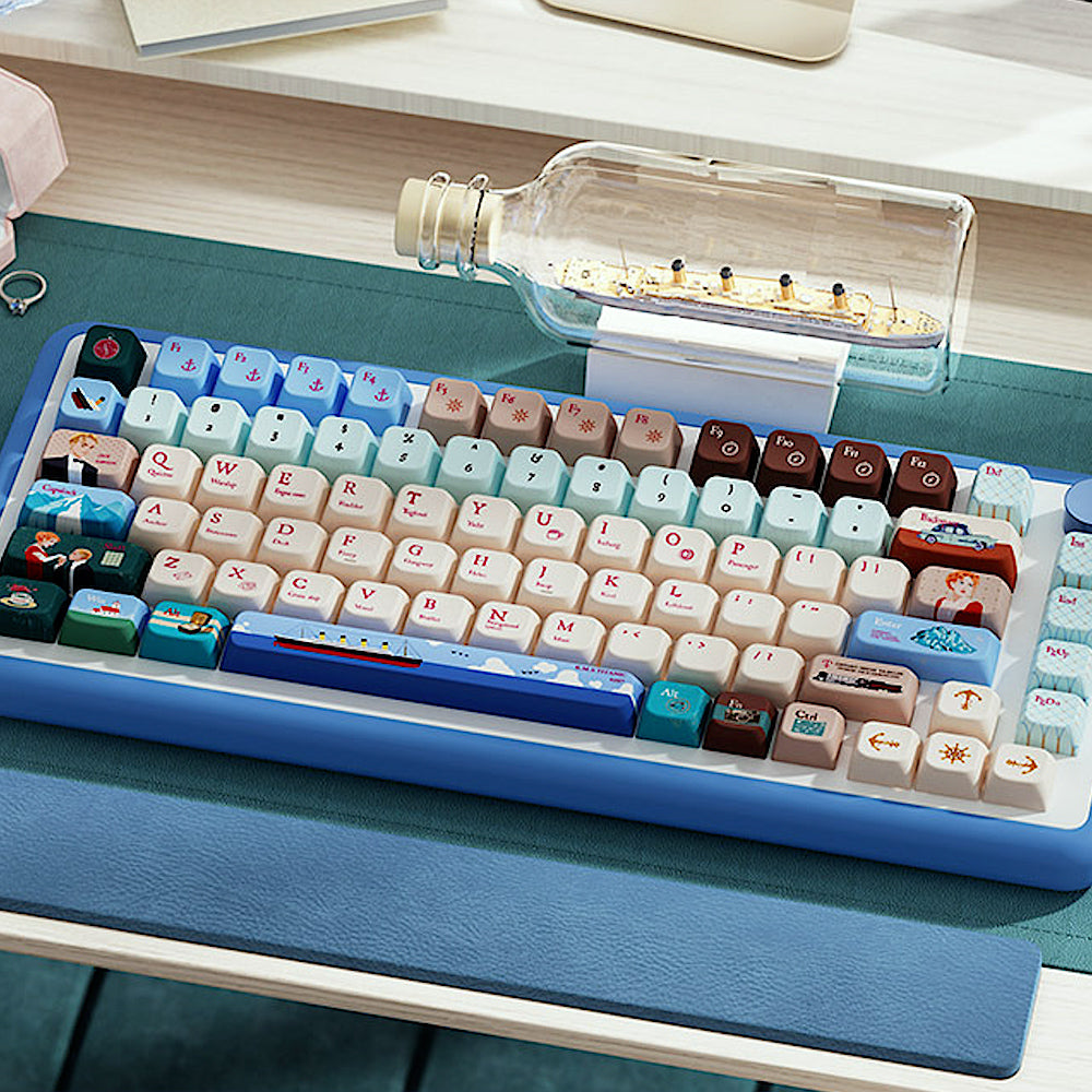 Limited Edition Titanic Themed Keycaps Set, MDA/Cherry Keycaps for Mechanical Keyboard