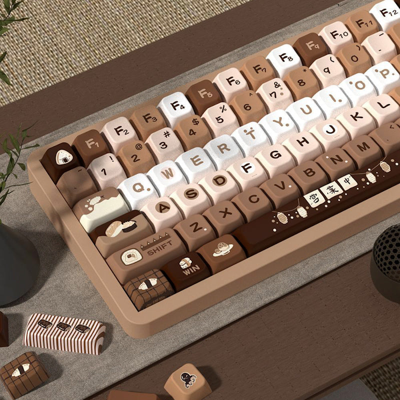 Limited Edition Sushi Themed Keycaps Set, Cute Food Inspired MDA/Cherry Keycaps for Mechanical Keyboard