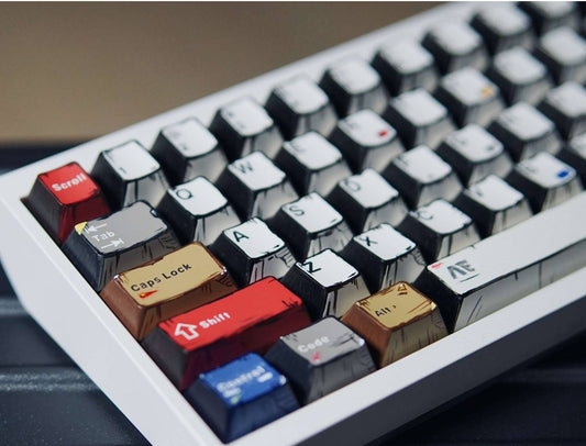 Retro Anime Comic Keycaps, Manga Japanese Theme Keycaps, Cartoon Design for Mechanical Keyboards
