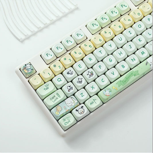 Pochacco Keycaps Set, Cute Cartoon Themed XDA Keycaps for Mechanical Keyboards