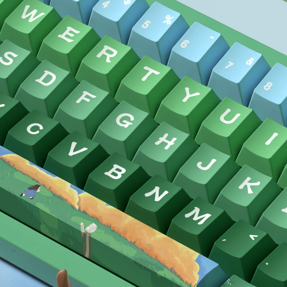Limited Edition Alpine Landscape Keycaps Sets, MDA/Cherry Profile Keycaps for Mechanical Keyboard