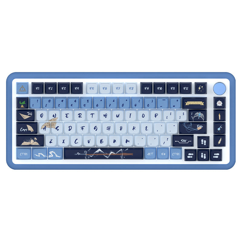 Limited Edition Harry Potter Ravenclaw Themed Keycaps Set, MDA Keycaps for Mechanical Keyboard, Wizarding World Inspired Keycaps