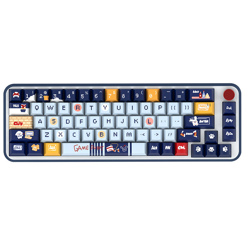 Limited Edition Puppy Animal Themed Keycaps Set, Pixel Style Cherry Keycaps for Mechanical Keyboard