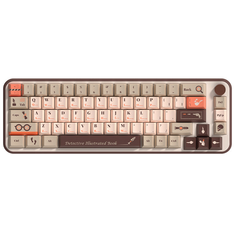 Limited Edition Detective Guide Themed Keycaps Set, Cherry Keycaps for Mechanical Keyboard with Mystery