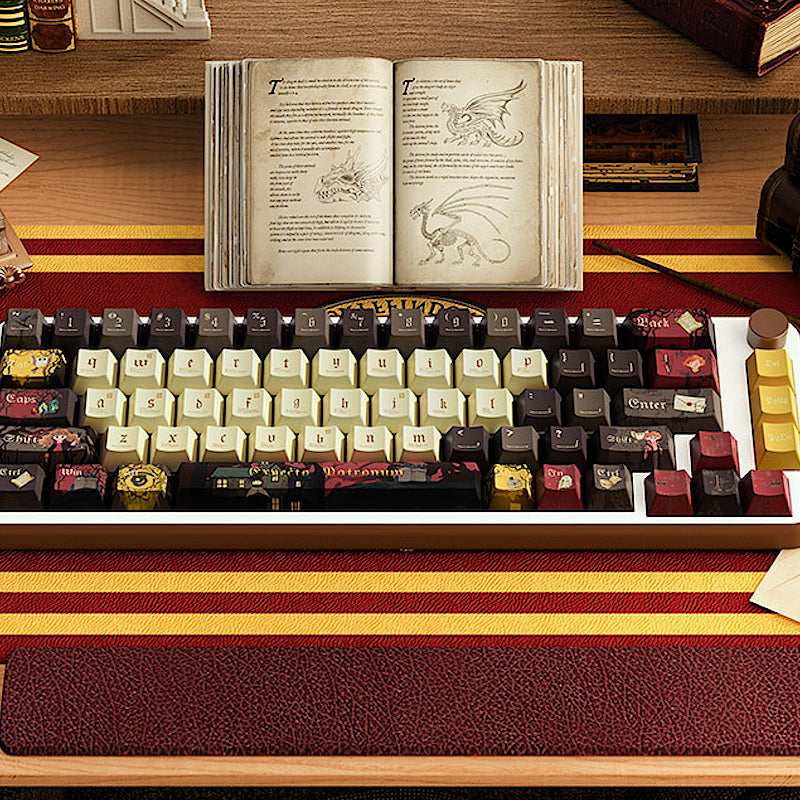 Limited Edition Harry Potter Gryffindor Themed Keycaps Set, Custom MDA/Cherry Keycaps for Mechanical Keyboard