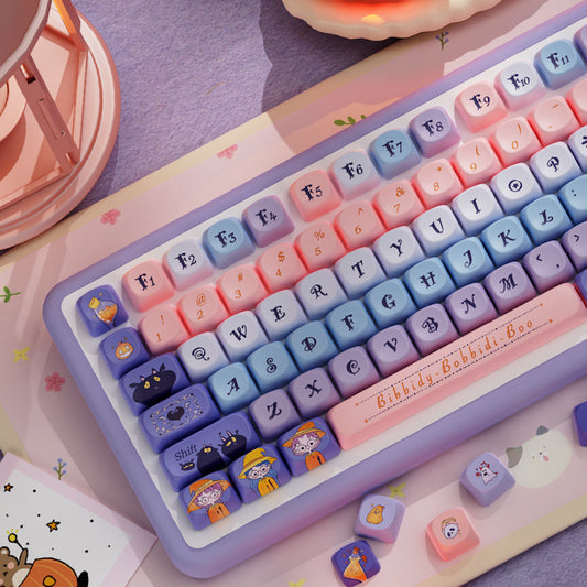 Limited Edition Apprentice Witchling(見習い魔嬢) Keycaps Set, Magic Inspired MOA Keycaps for Mechanical Keyboard