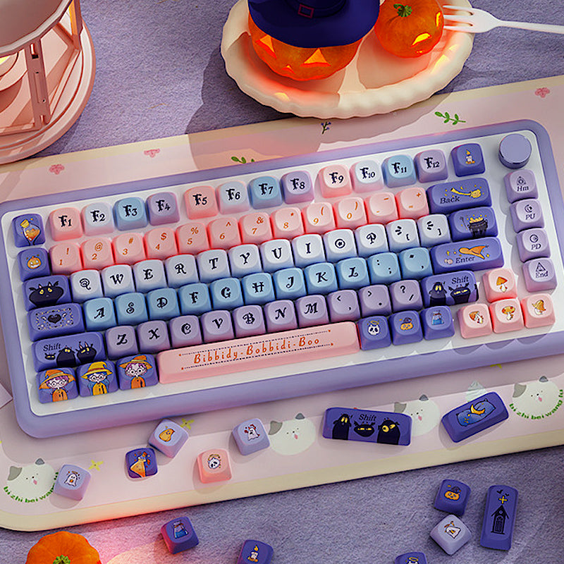 Limited Edition Apprentice Witchling(見習い魔嬢) Keycaps Set, Magic Inspired MOA Keycaps for Mechanical Keyboard