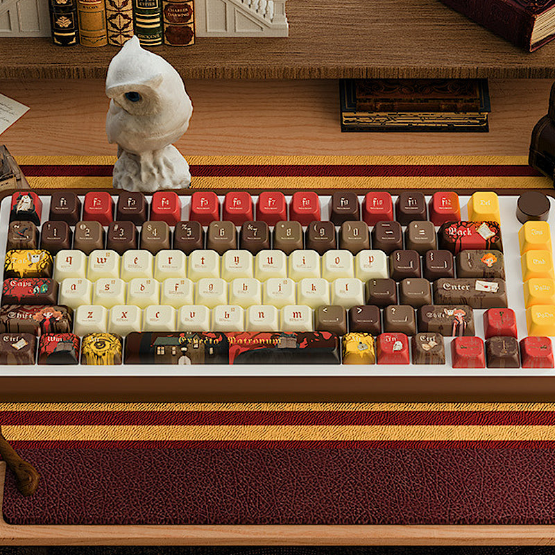 Limited Edition Harry Potter Gryffindor Themed Keycaps Set, Custom MDA/Cherry Keycaps for Mechanical Keyboard